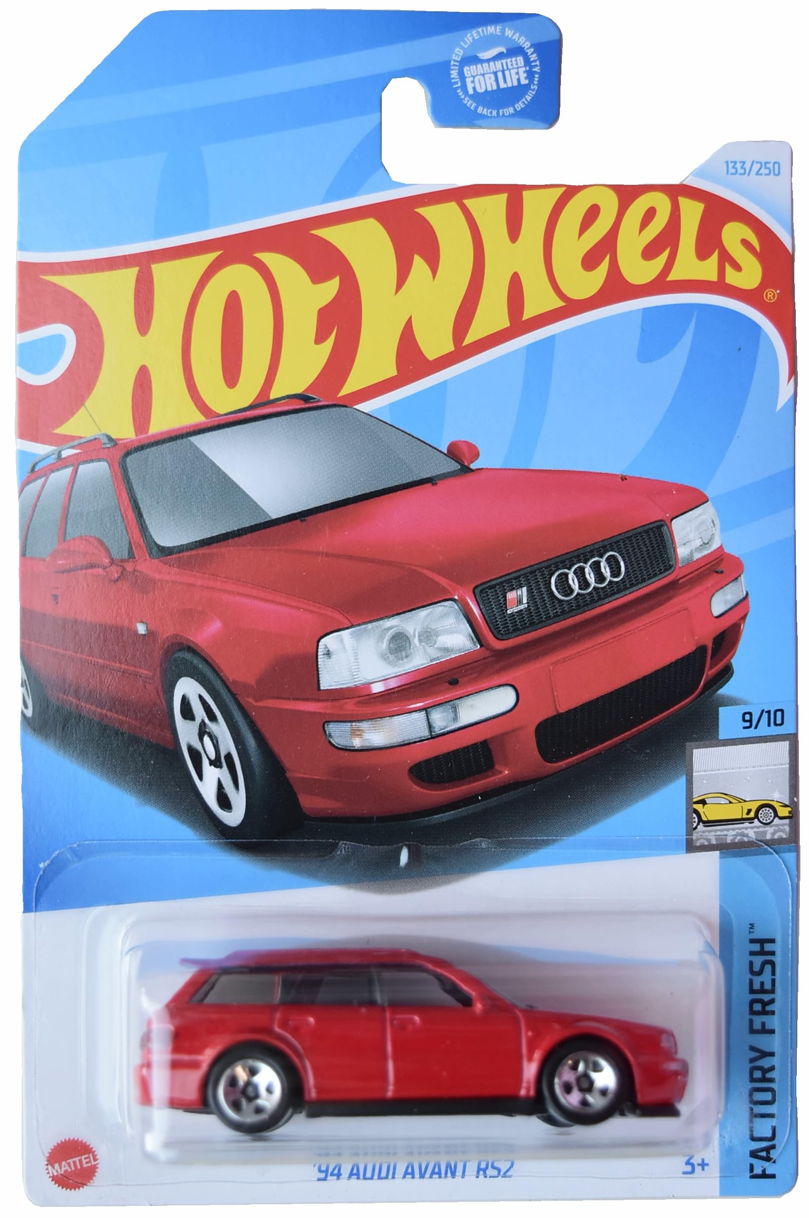 Hot Wheels '94 Audi Avant RS2, Factory Fresh 9/10 [red] 133/250
