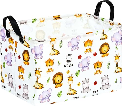 KUNRO Contenedor de juguetes impermeable organizador de almacenamiento para cuarto de bebé, decoración del hogar, armario, dormitorio de niños,