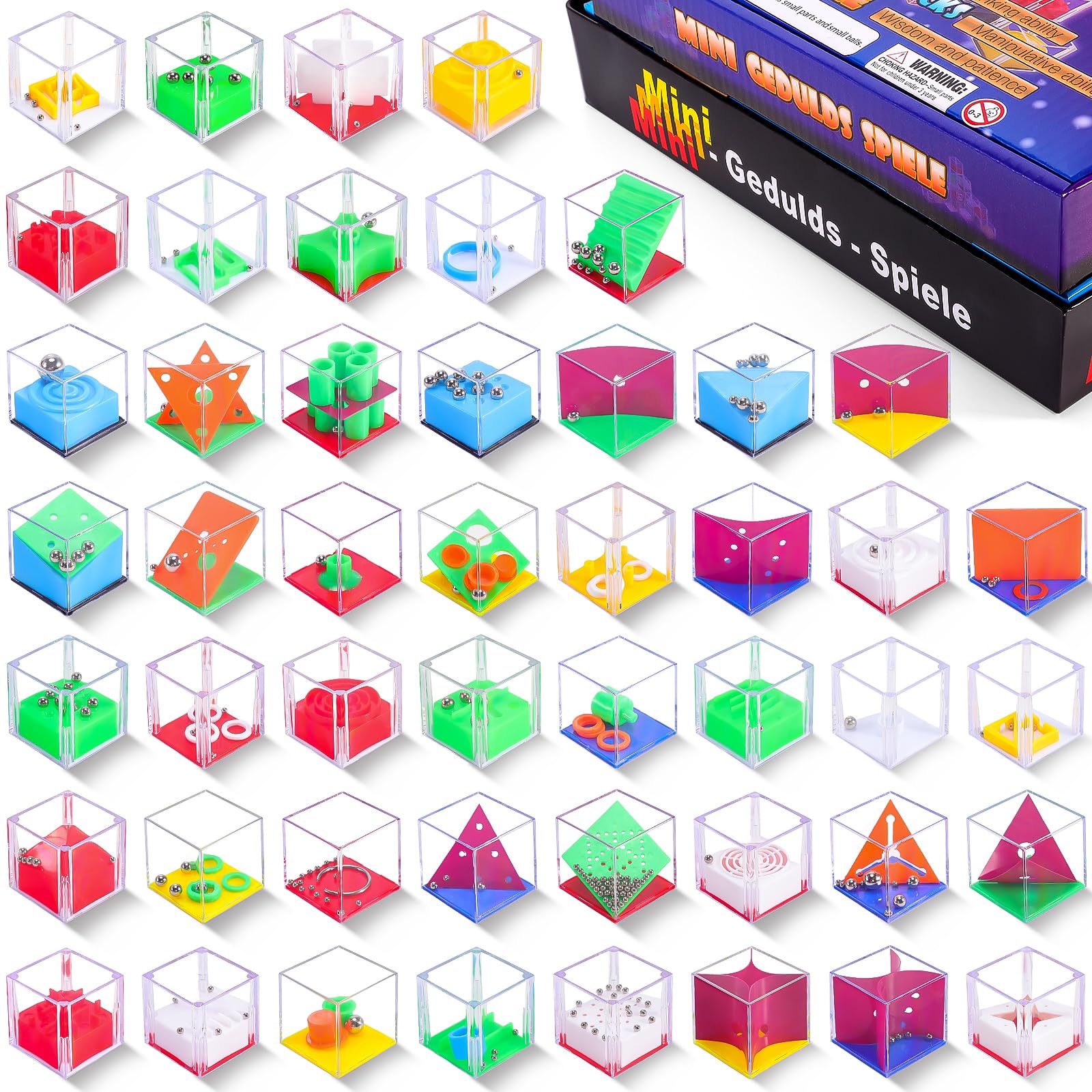 Amazon.com: Dyrfolm 48 Pcs Brain Teaser Puzzles for Kids,Mini Maze