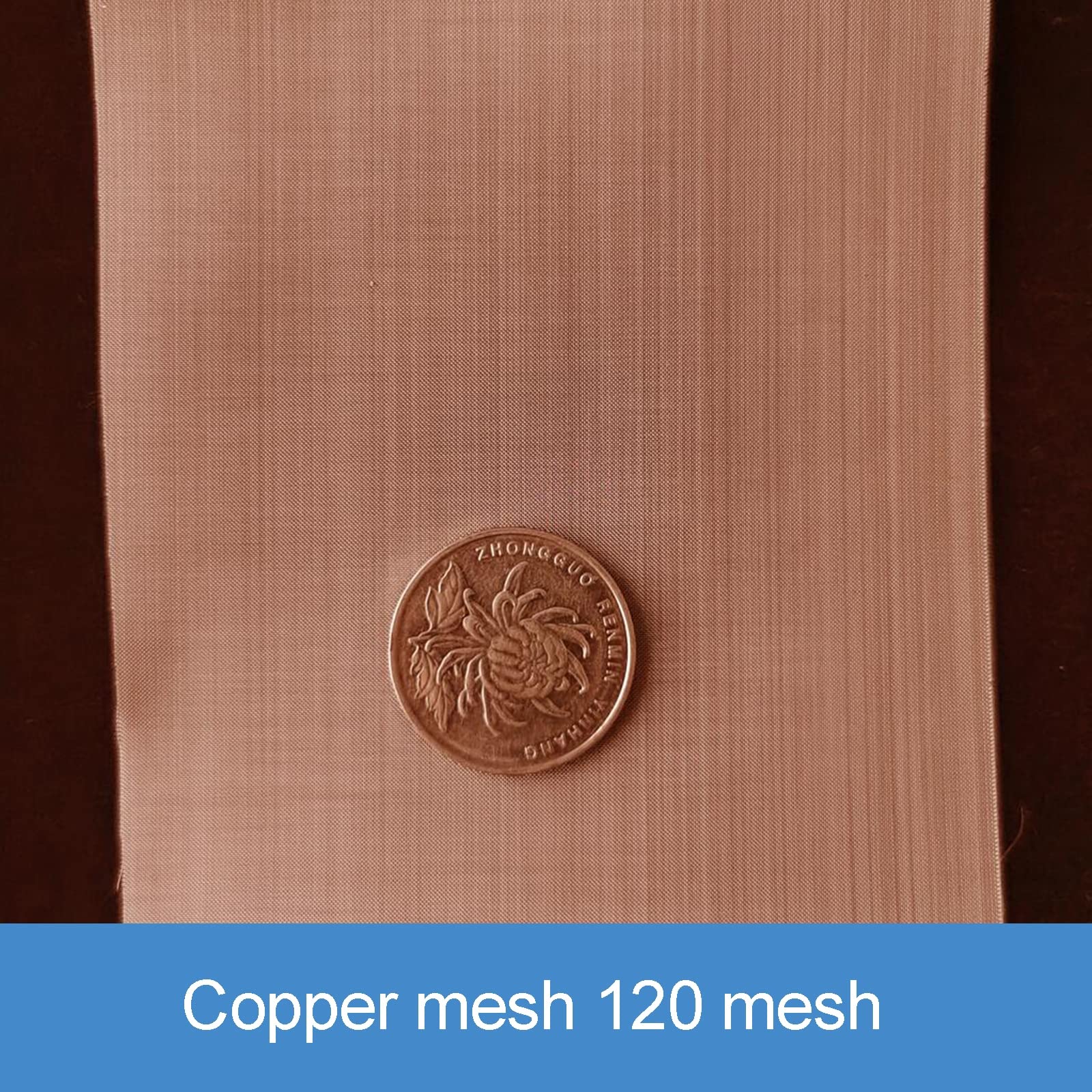 Alambre De Pantalla De Cobre Puro, Malla 120 Malla De Gasa De Cobre Puro 39 in (W) X39 in (L) Malla De Pantalla De Filtro De Resistencia A Altas Temperaturas,Copper Mesh,120mesh