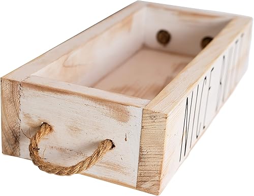 Miniatura 6 de MAINEVENT Bonita caja de decoración de baño, una caja con impresión en 2 lados, decoración de medio baño de granja, organizador de baño rústico,