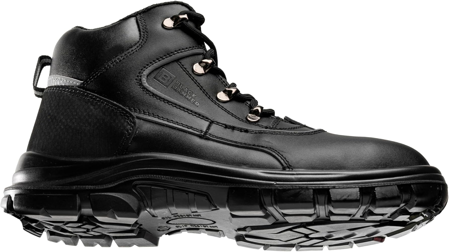 安全靴 ブラック ブーツ Amazon | Black Hammer メンズ 安全ブーツ スチールトゥキャップ