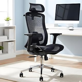 MRC Apex Ergonomic Office High Back Computer Chair with 3 Years Warranty,Adjustable Lumbar Support,360° Adjustable Armrest... Price In India