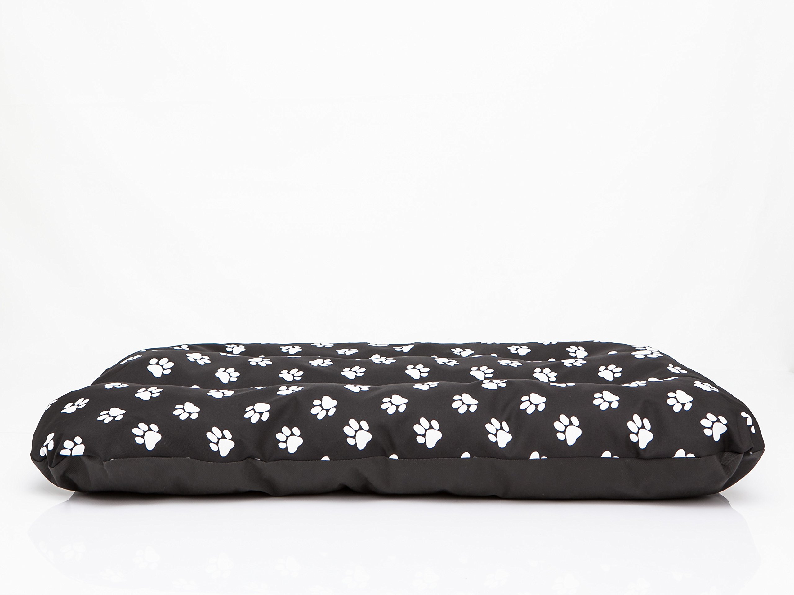 Cama para perros, sofá para perros, cojín para perros, sofá, colchón, cama, cama para mascotas, suave, cojín R1 – 90 x 60 cm, color negro