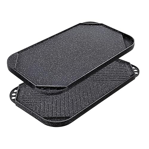SENSARTE Nonstick Griddle Grill Pan, Pro-Grid Reversible Grill & Griddle