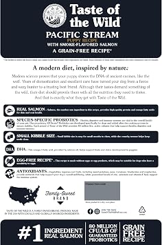 Taste of the Wild Pacific Stream Grain-Free Dry Puppy Food with Smoke-Flavored Salmon 28lb