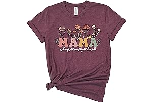 Personalized Mama Flower Shirt with Kids' Names: A Cherished Gift for Mothers