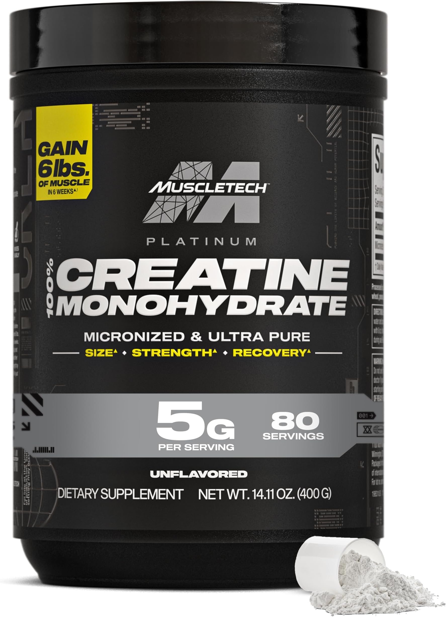 MuscleTech Platinum Creatine Unflavored 400 g