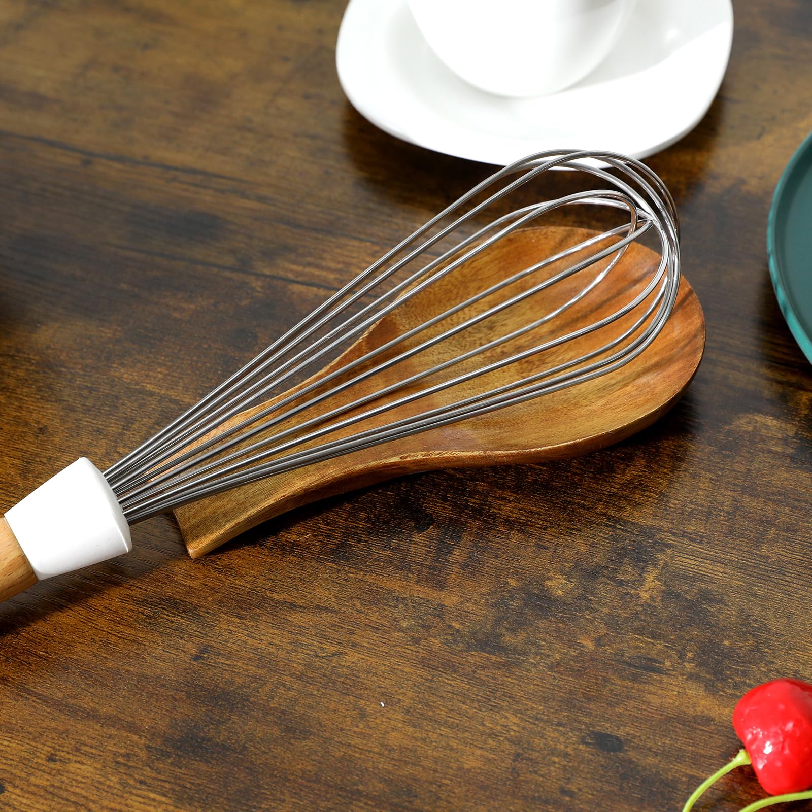 Repose cuillère en bois pour cuisine, ustensiles de cuisine longue