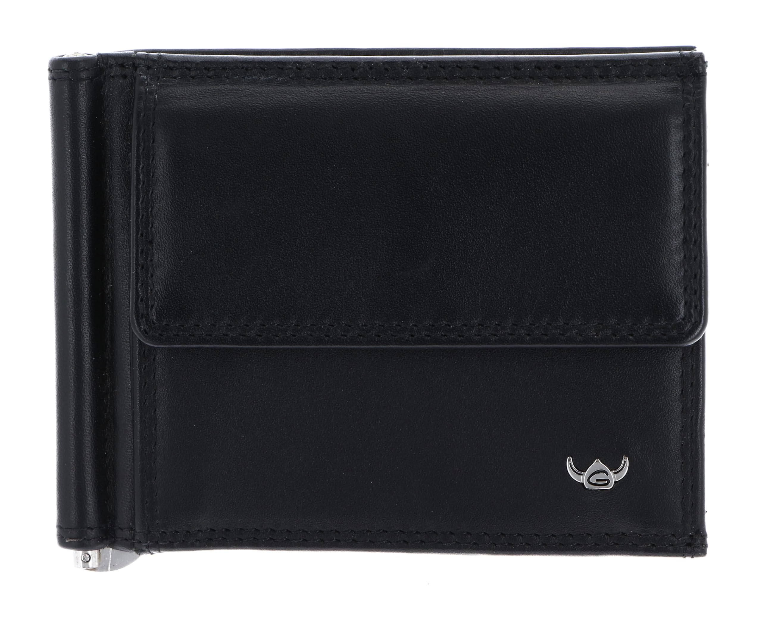 Golden Head Leder Geldbörse Geldklammer Polo RFID Protect Clip-Scheintasche 1921 Schwarz