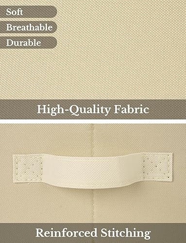 Miniatura 8 de StorageWorks Contenedores organizadores de armario, caja de almacenamiento trapezoidal, cestas de almacenamiento de tela para estantes, Jumbo,