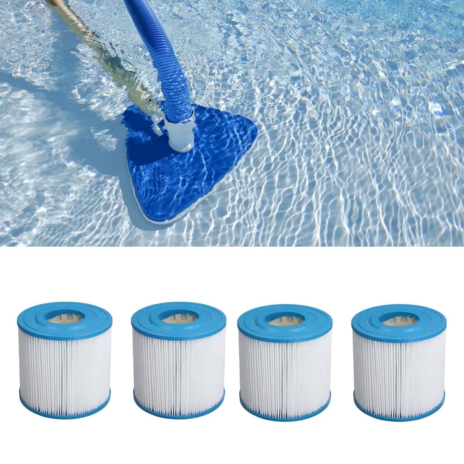 Rosvola Cartouche de Filtre de Piscine de Remplacement, Conception Plissée