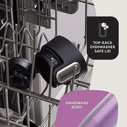 Miniatura 190 de Contigo Autoseal West Loop - Taza de viaje de acero inoxidable con aislamiento de vacío (16 oz, acero inoxidable/azul Mónaco, 2 unidades)