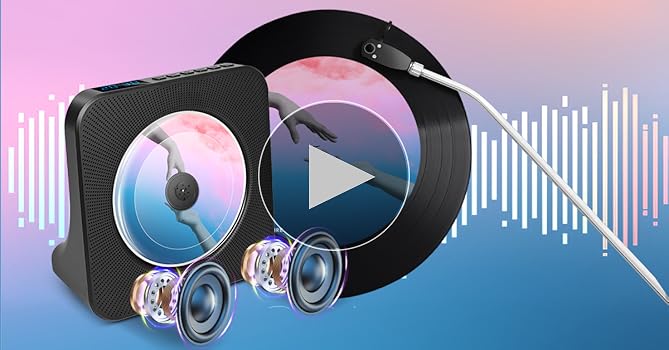 Amazon.com: Portable CD Player with Bluetooth, Desktop CD