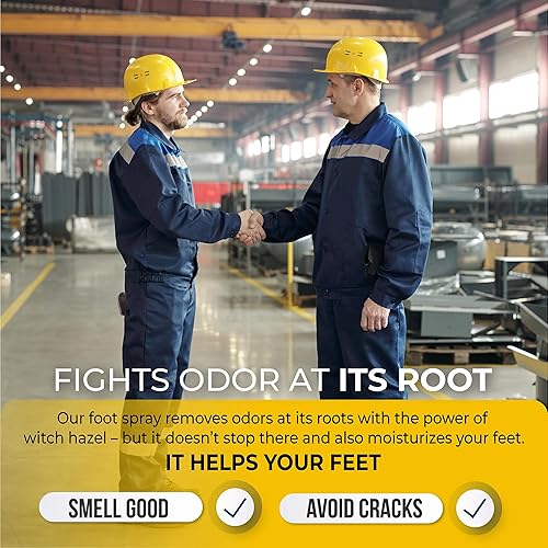 Miniatura 3 de Spray para pies y zapatos de fuerza industrial elimina el olor con hamamelis  Spray refrescante para pies duros y doloridos  Desodorizante de olores