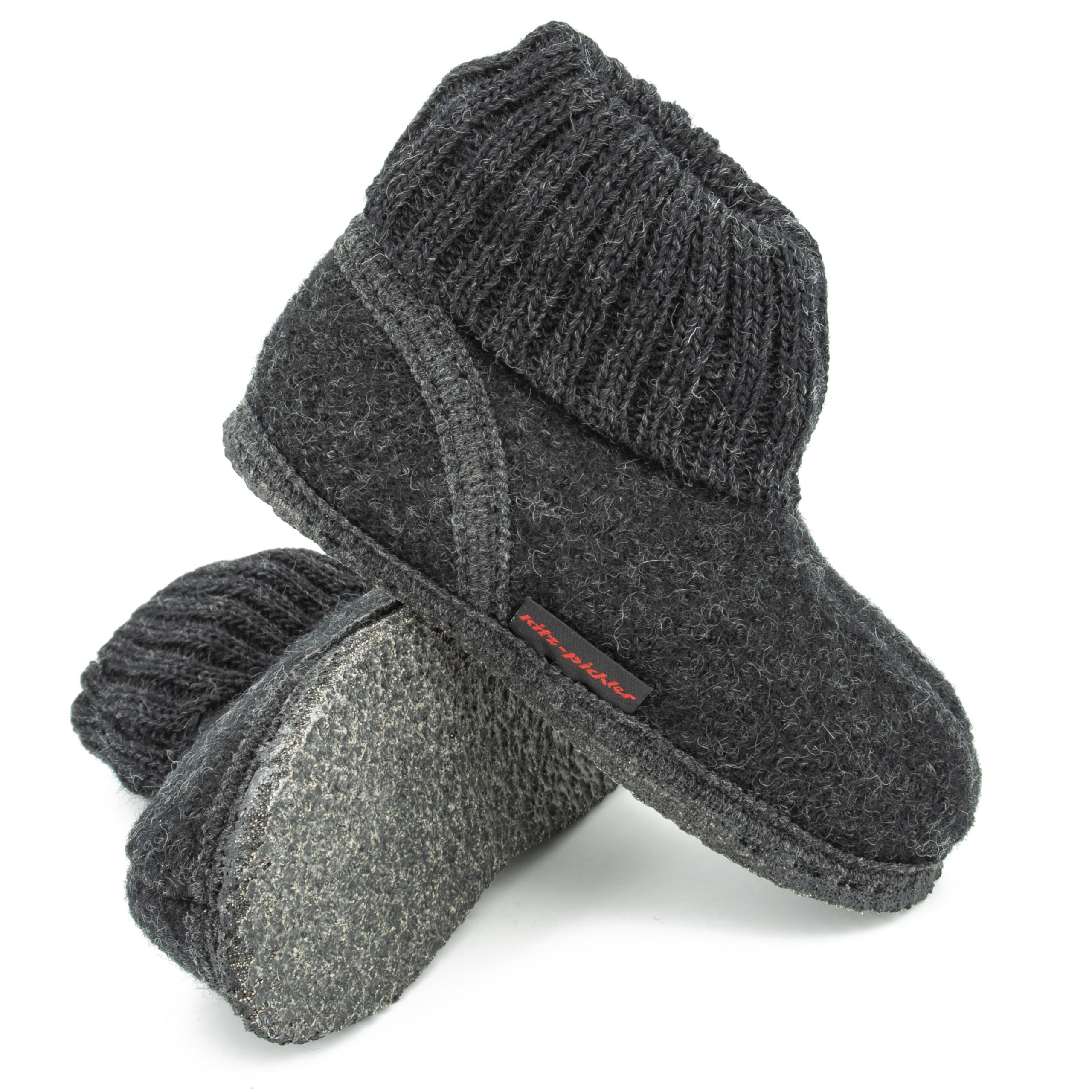 Zapatillas de casa Ötz Kids – Zapatillas altas para niños | De pura lana Schur – Suela antideslizante de fieltro – Perfecto para la guardería
