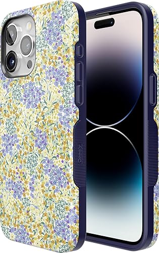 Vista 1348 de Casely Funda para iPhone 15 Pro Jardín Secreto Flores mixtas Funda atrevida Compatible con MagSafe y botón de acción Jardín Secreto Floral