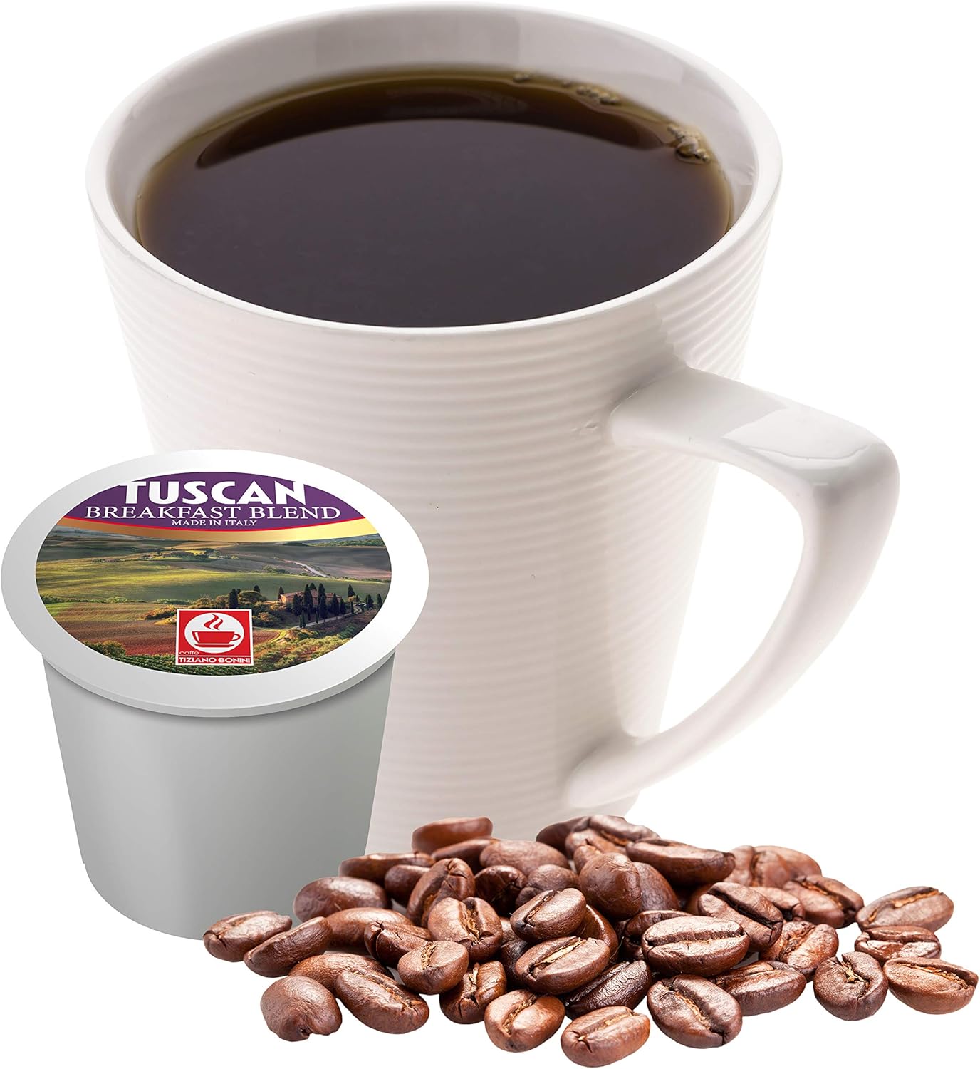 Tuscan Breakfast Blend Coffee Pods, 24 Count, Made in Italy