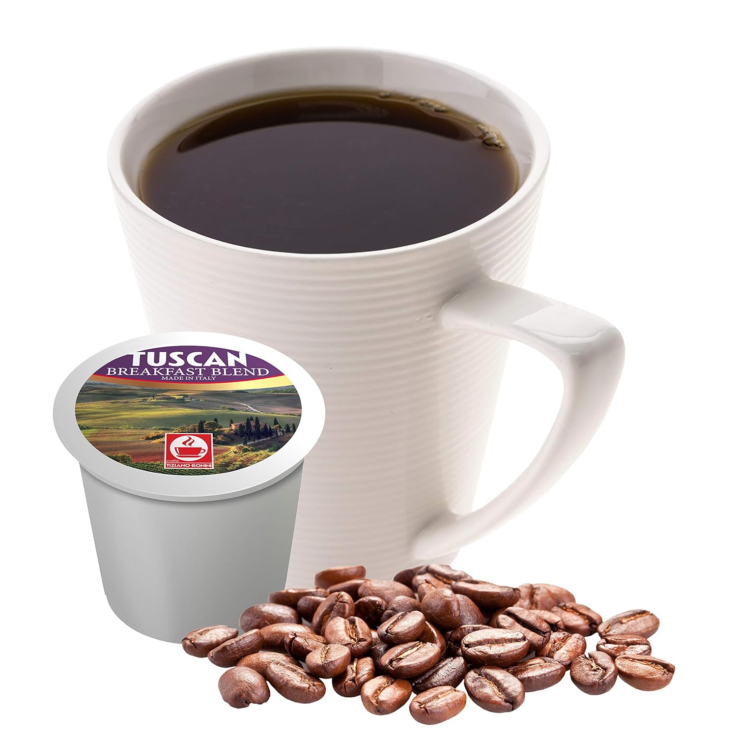 Tuscan Breakfast Blend Coffee Pods, 24 Count, Made in Italy