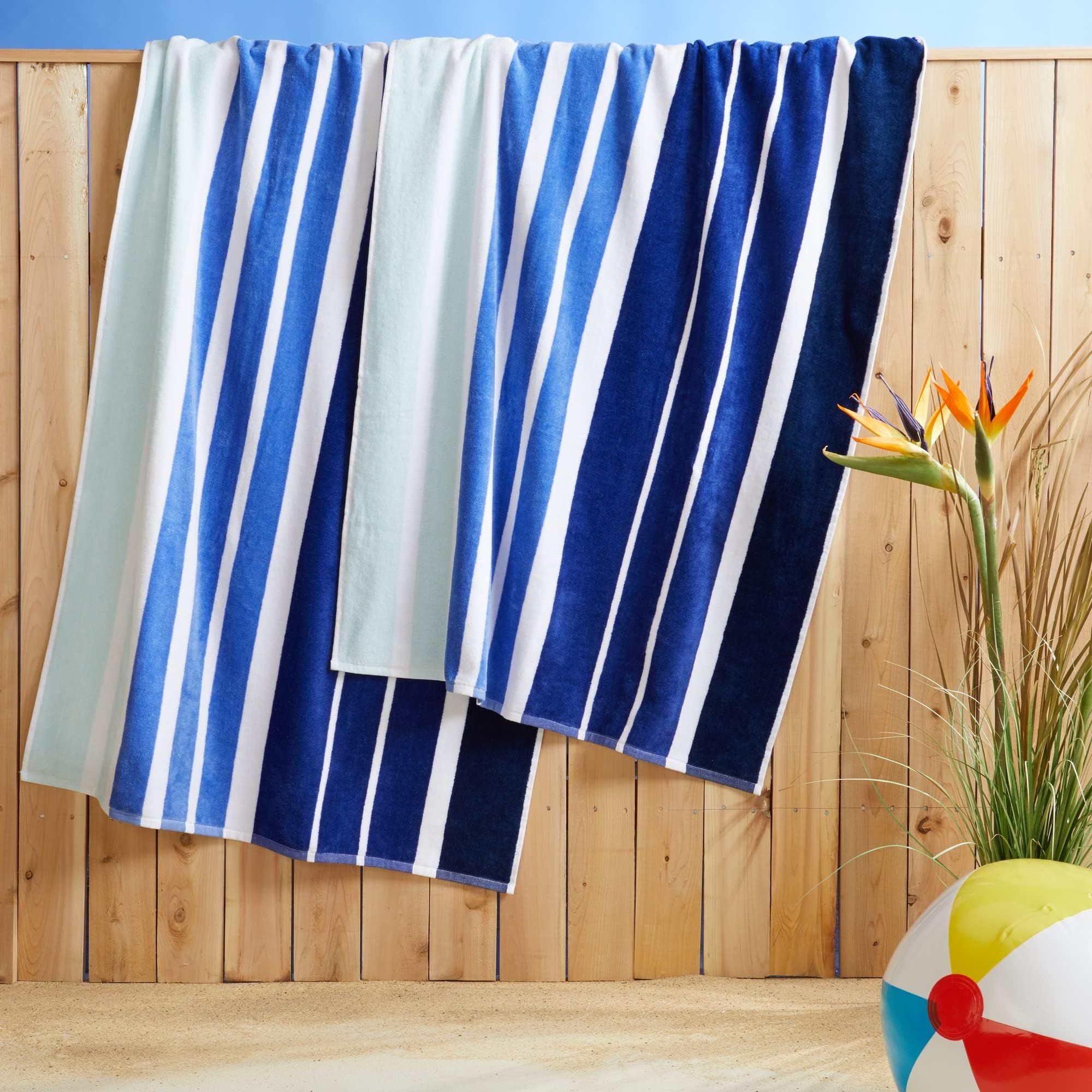 Superior 100 Cotton Luxury Beach Towels Oversized Beach Towel, 450 GSM Swim Towel