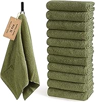 Vista 173 de SEMAXE Juego de 12 toallas de 100% algodón, 13 × 13 pulgadas, toallas suaves amarillas para la cara – súper absorbentes y de secado rápido, paño