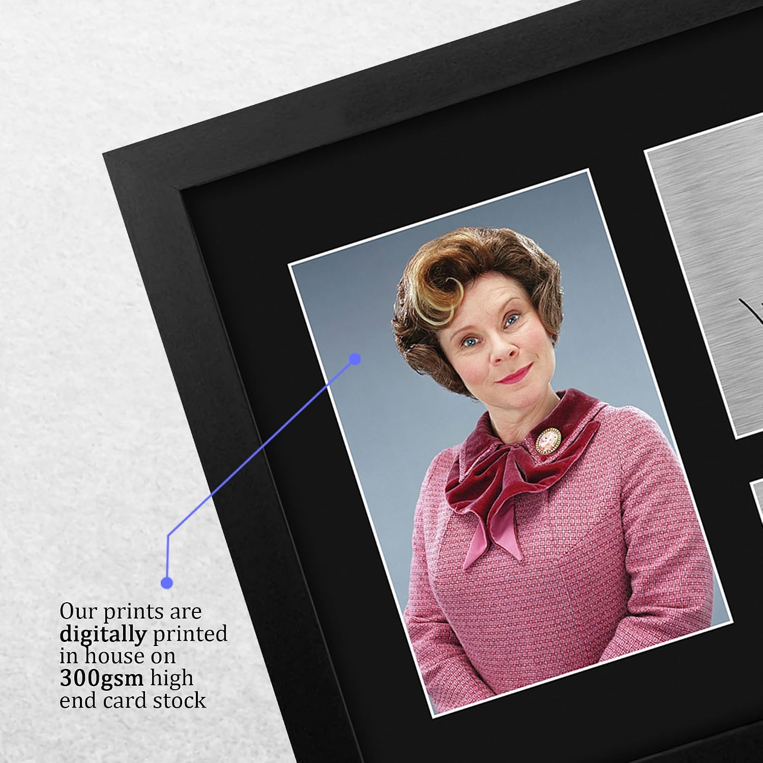 HWC Trading Imelda Staunton Harry Potter Dolores Umbridge Framed Gifts Printed Signed Autograph Picture for Movie Memorabilia Fans - US Letter Size
