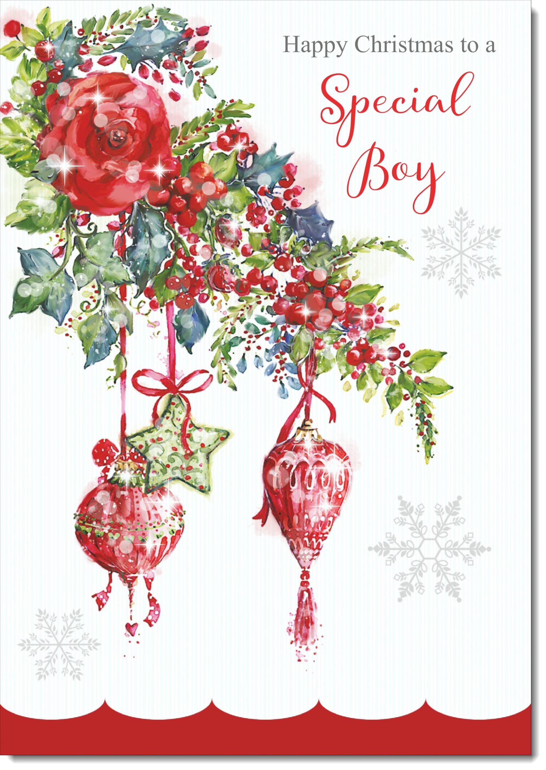 doodlecards Special Boy Christmas Card Decorations Large A4 Size Christmas Card for Special Boy with Plain Envelope — image 1