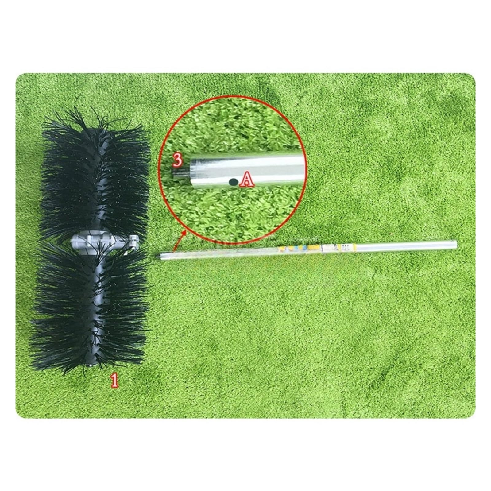 Máquina For Peinar Césped Y Jardín, Herramienta For Artificial, Barredora For Limpieza Potente