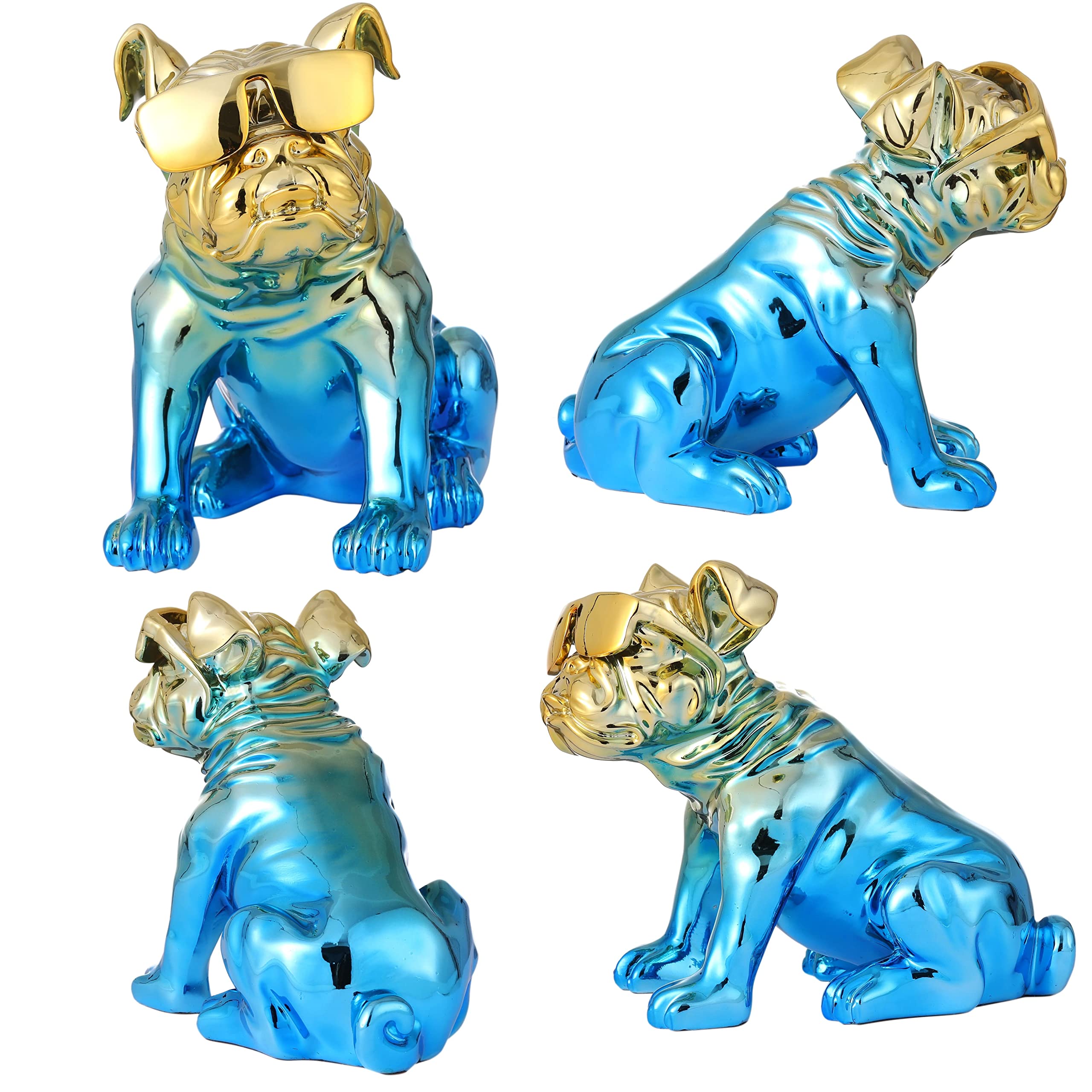 ブルドッグ 置物 飾り ゴールドビーズ ブルドッグ 置物 飾り ゴールドビーズ ブルドッグ 置物 飾り ゴールド