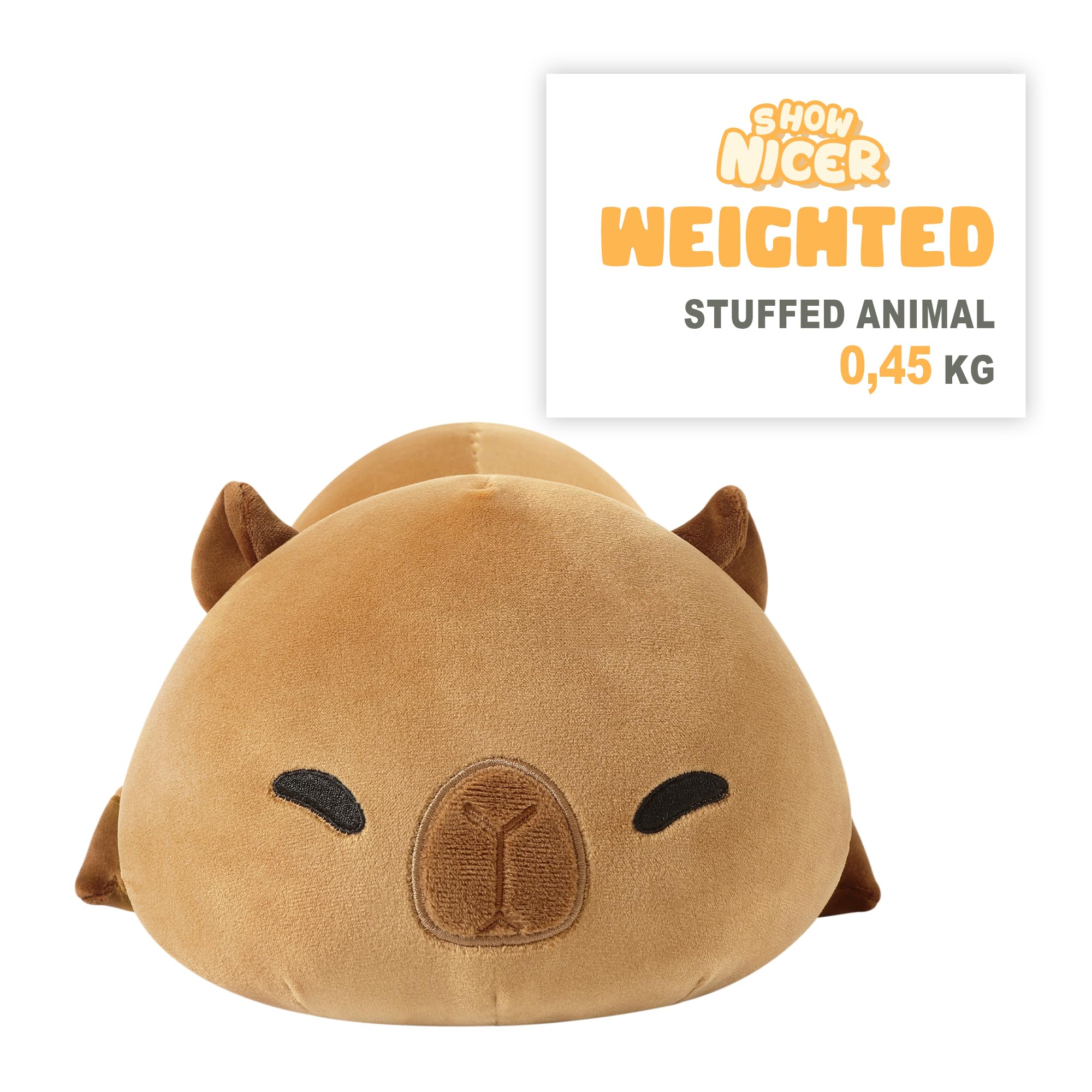 Jouet Kawaii Peluche Lestée Doudou Lesté Capybara 1,6kg Shownicer - Peluche Kawaii 55cm Pour