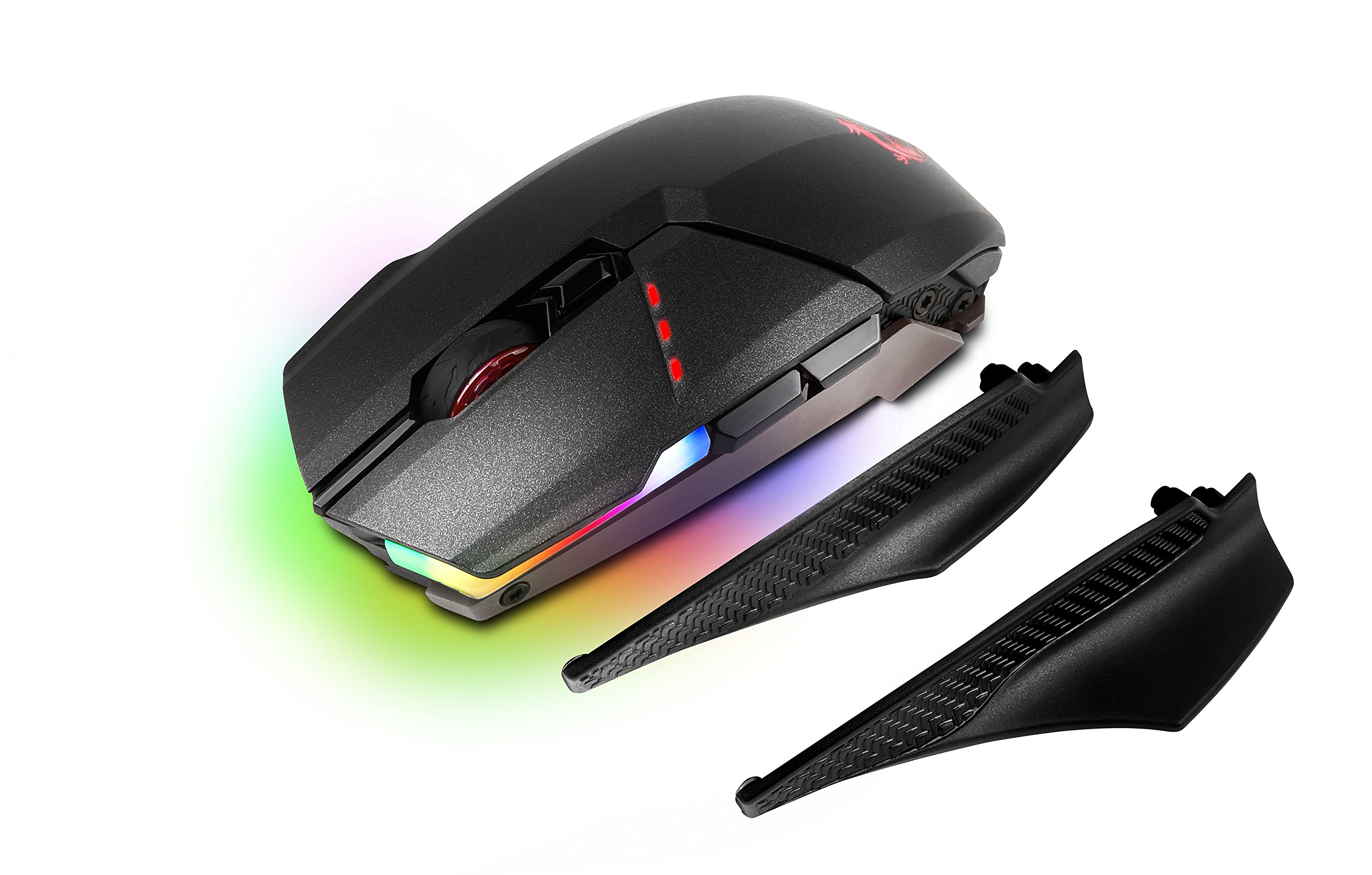 MSI Clutch GM70 - Ratón de Gaming inalámbrico con 18000 dpi RGB, Color Negro