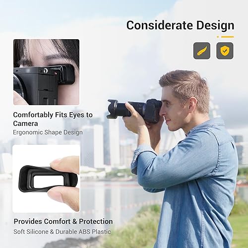 Miniatura 3 de A6700 Eyecup, visor de silicona suave extendida para cámara ocular especialmente diseñado para cámara Sony A6700 Alpha APS-C sin espejo que