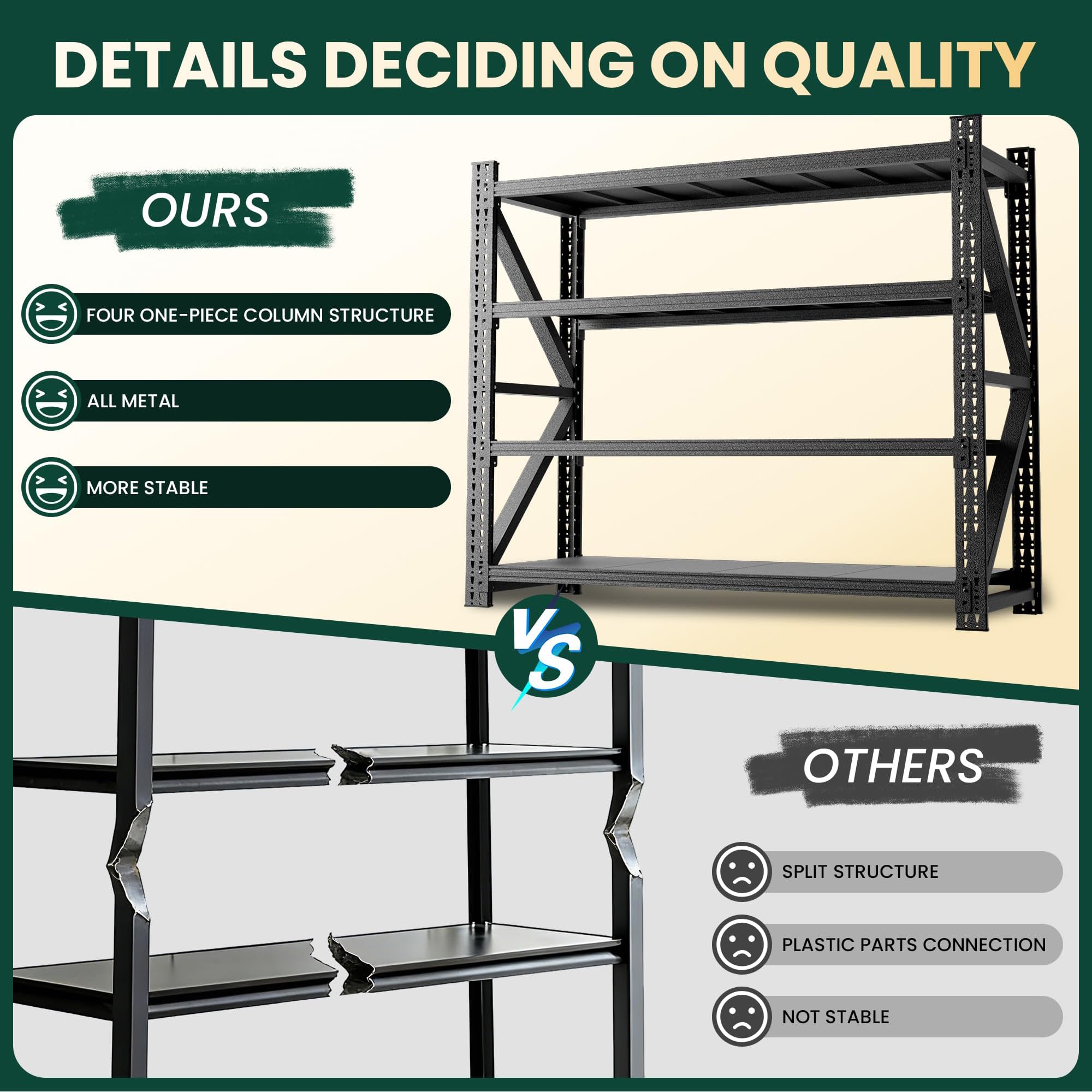 Etagere Metallique Rangement Garage Etagere Rangement Etagere Charge Lourde Etagere Rangement Cuisine éTagèRes Verticales 100x60x160cm