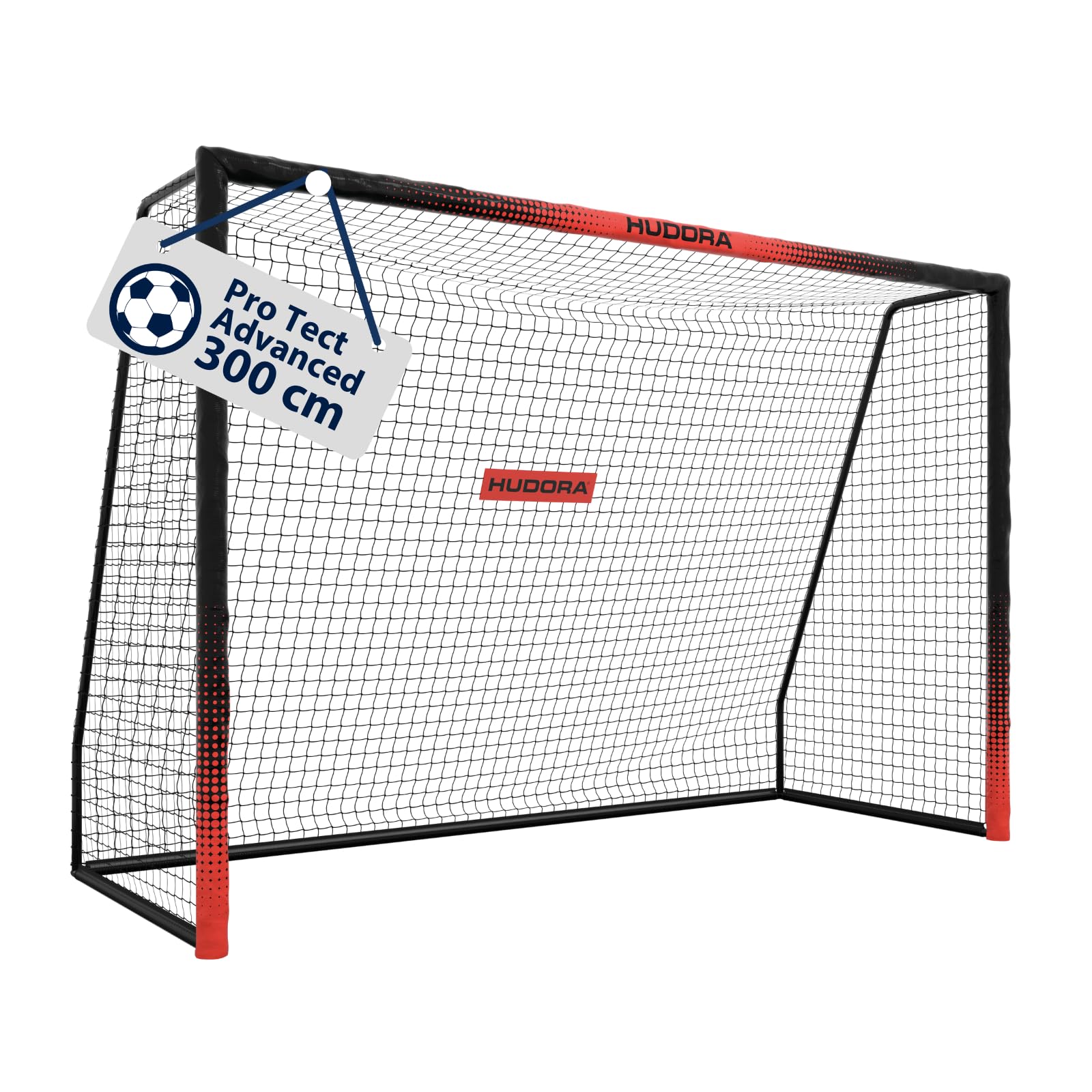 HUDORA Fußballtor Pro Tect Advanced – Outdoor Fußballtor mit Netz und wetterfester Ummantelung