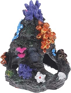POPETPOP Decorações De Aquário - Esconderijo De Aquário Resina Coral Rock Caverna De Montanha Ornamentos De Tanque De Peixes Cavernas E Esconderijos Decoração De Paisagismo