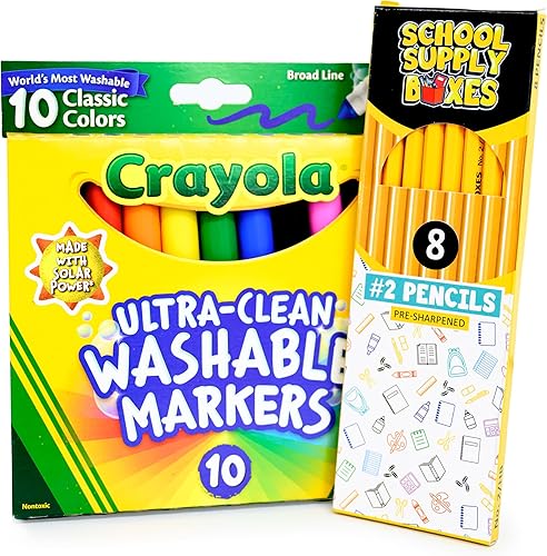 Miniatura 5 de Paquete de suministros esenciales para el regreso a clases para estudiantes de K-8  Juego de 20 piezas imprescindible para el primer día de escuela