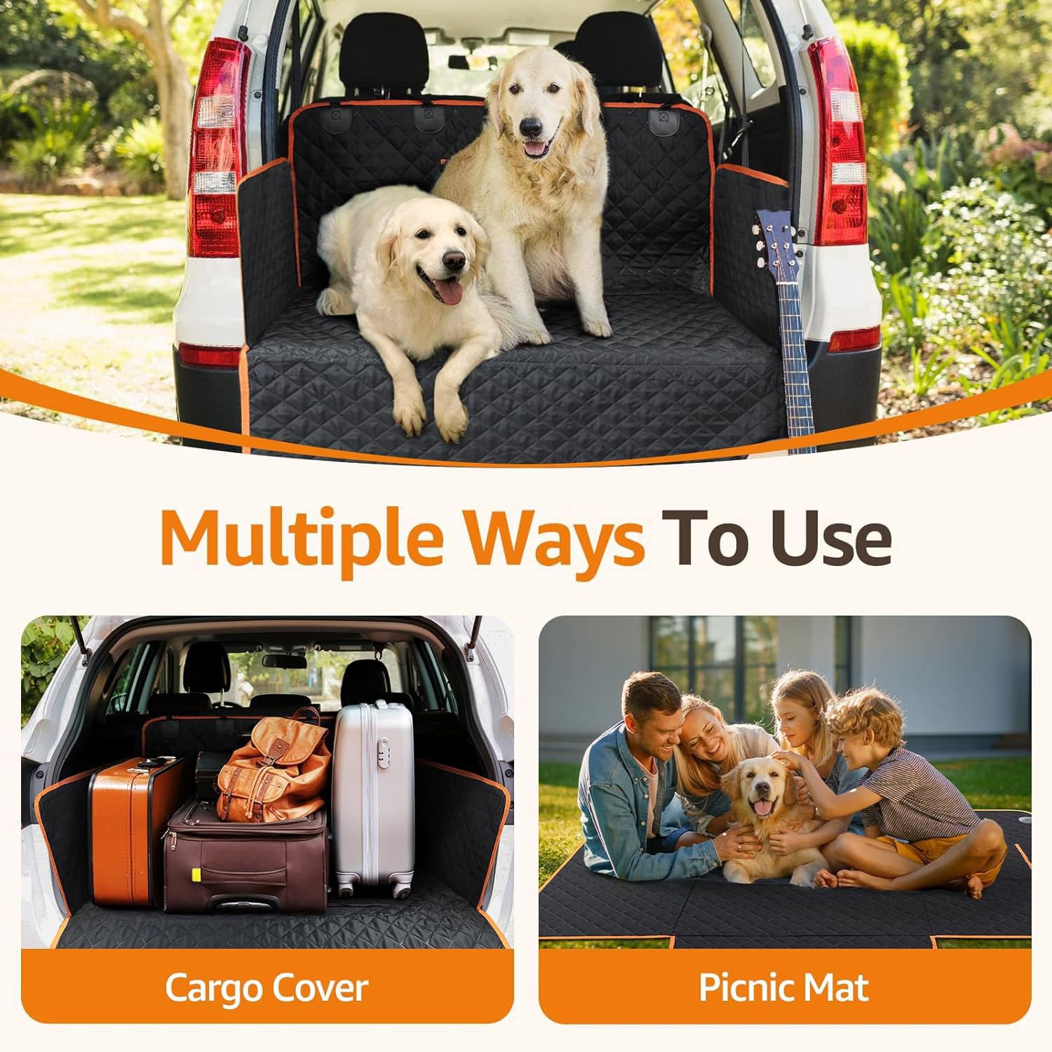 ZORQ Protector Maletero Coche Perros para Subaru Outback 2021-2026, Funda Maletero Coche Perros Alfombra Protector Facil Mantenimiento con Protección Lateral