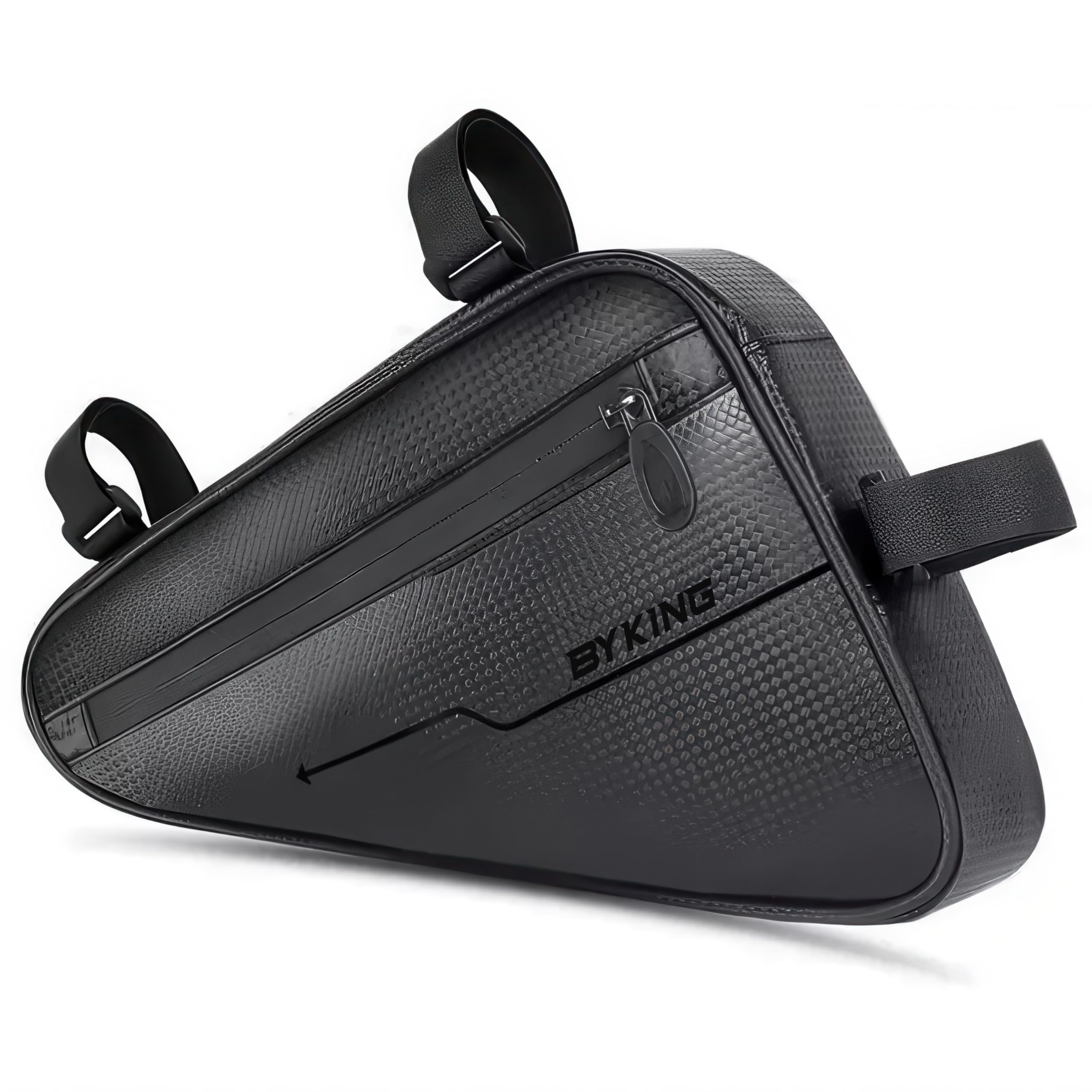 Byking Bike Bag, Cycling Waterproof Bike Frame Bags, Ebike Battery Bag Strap-On Saddle Pouch Panniers Storage Tube Bicycle Pouch for MTB, Road and Hybrid Bikes. Phone, Wallet Tool Cycle Storage Sack.