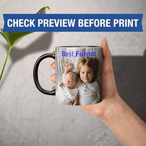 Miniatura 31 de Taza de café personalizada – Tazas personalizadas con texto en imagen, nombre de foto personalizado, logotipo, taza de cerámica – Día de la Madre