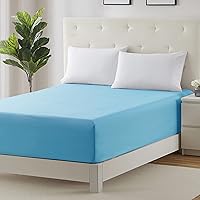 Vista 12 de Clara Clark Sábana bajera, bolsillo extra profundo para colchón profundo, solo sábana bajera suave de lujo, tamaño Queen, color marrón chocolate