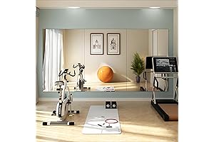 2PCS Gym Mirrors for Home Gym 48"x24" Large Wall Mirror for Dance Studio