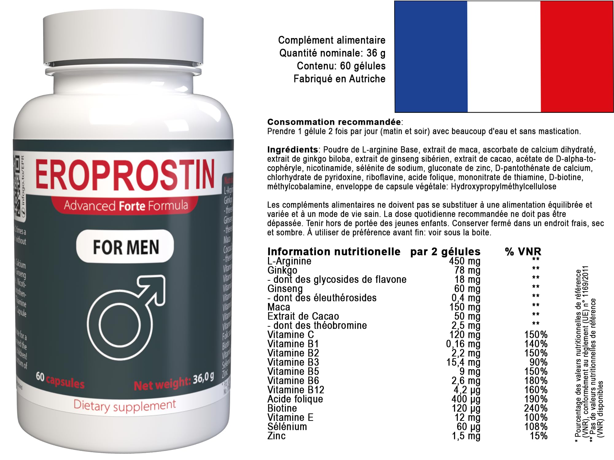 Per uomini – 180 capsule, confezione da 3