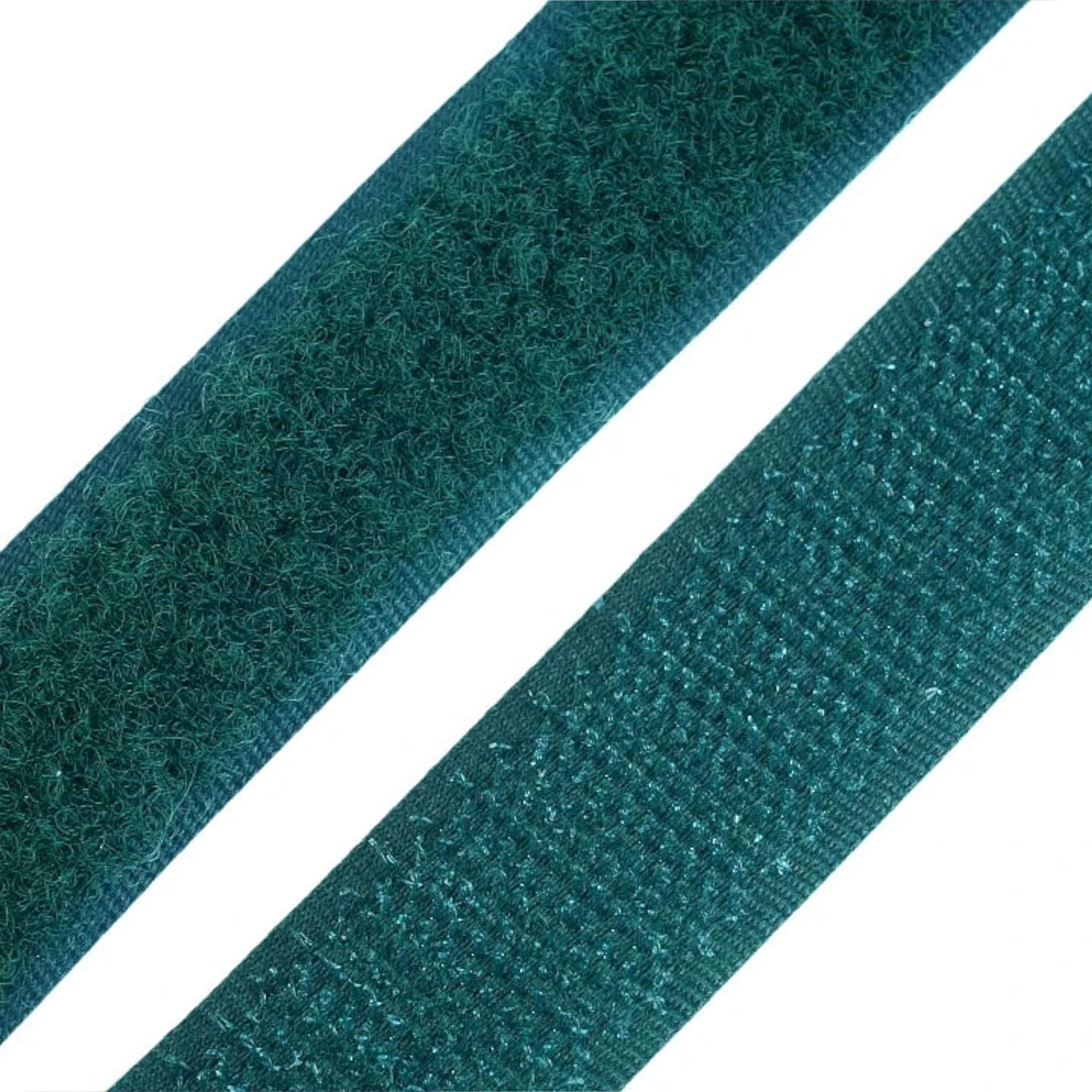 cyclingcolors 1x Rollo de scratch hook loop gancho cinta 20 mm 25 metros auto agarre organizador sujetacables tira enganche bolsa prenda correa poliamida, Verde oscuro