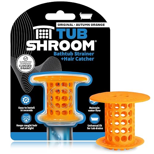 TubShroom Bathtub Drain Hair Catcher – In-Drain Tub Strainer &