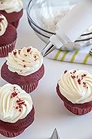 Vista 5 de Fox Run Juego de decoración de jeringa de glaseado, metálico, 7 piezas, 2.25 x 3 x 8 pulgadas