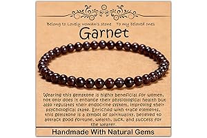 CHCCOYE Healing Garnet Bracelet: Adorn Your Wrist with Nature's Vibrant Stone