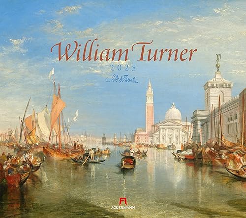 William Turner Kalender 2025, Wandkalender im Querformat (54x48 cm) - Kunstkalender (Romantik / Impressionismus)