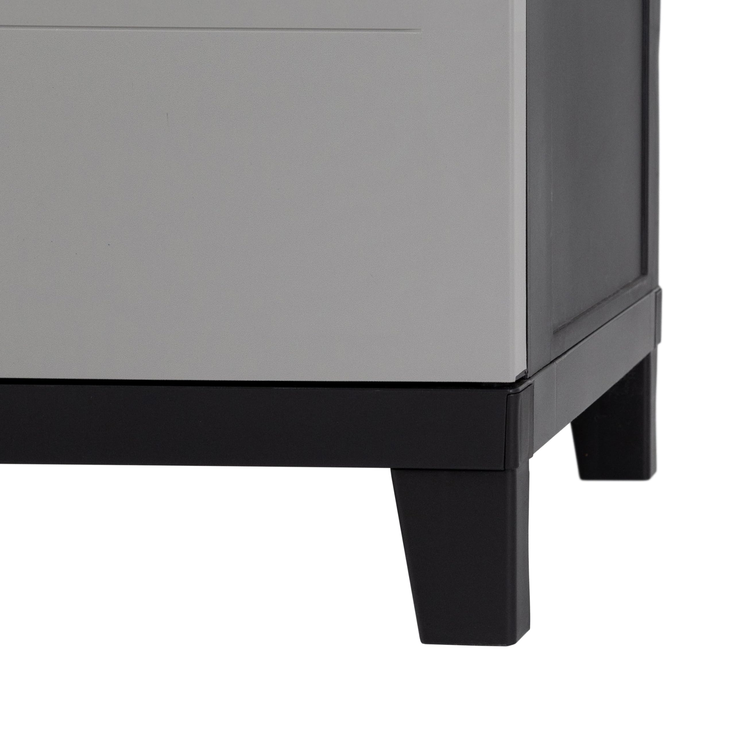 Toomax Pattumiera raccolta differenziata Prime antracite/grigio tortora 159Lt (3 spazi da 53 Lt)