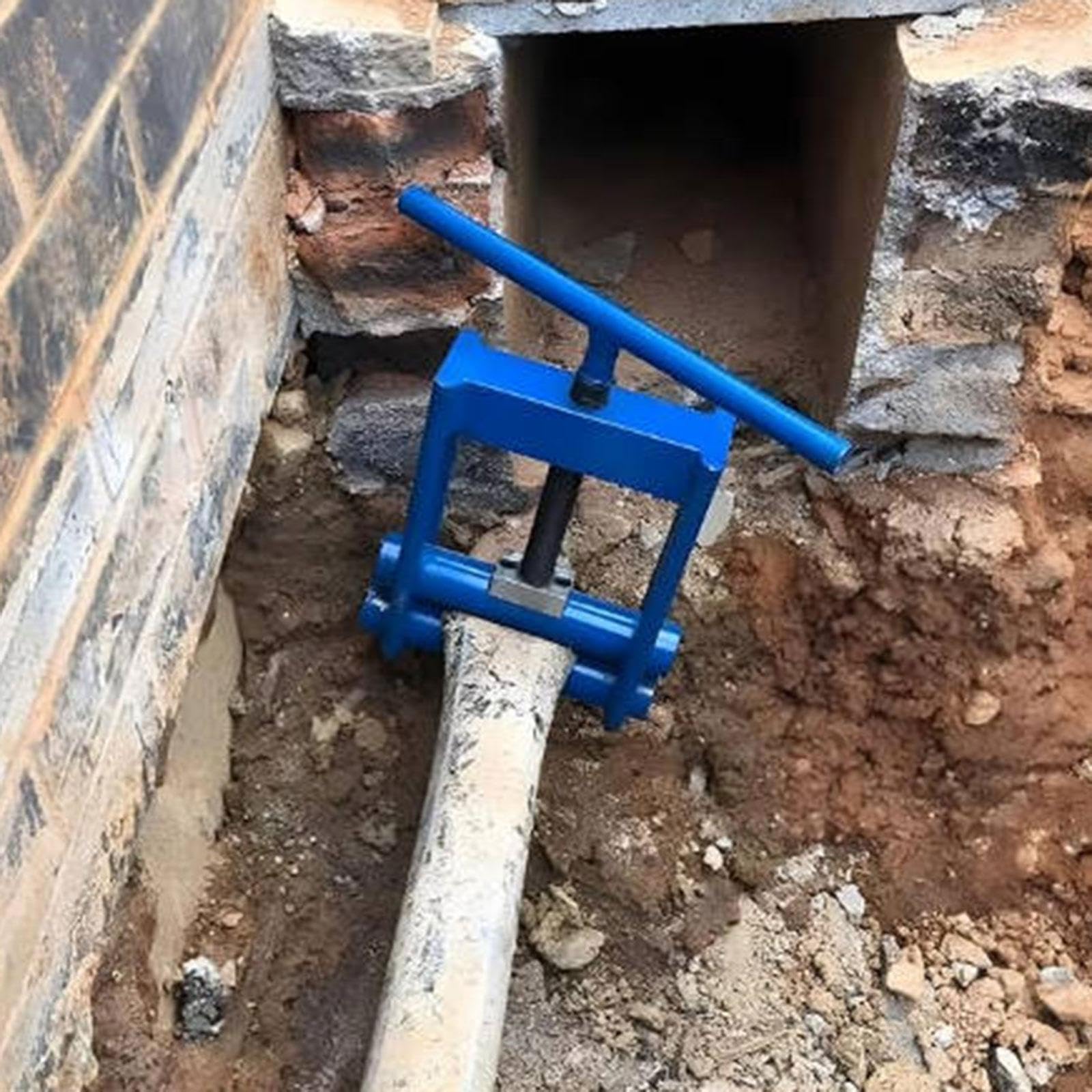 Gas Pipe Off Clamp Herramienta para Cierre Seguro de Tuberías con Función de Bloqueo Pinza de Tubería de Hierro Resistente Accesorio de, para diámetros de 0 a 4 cm