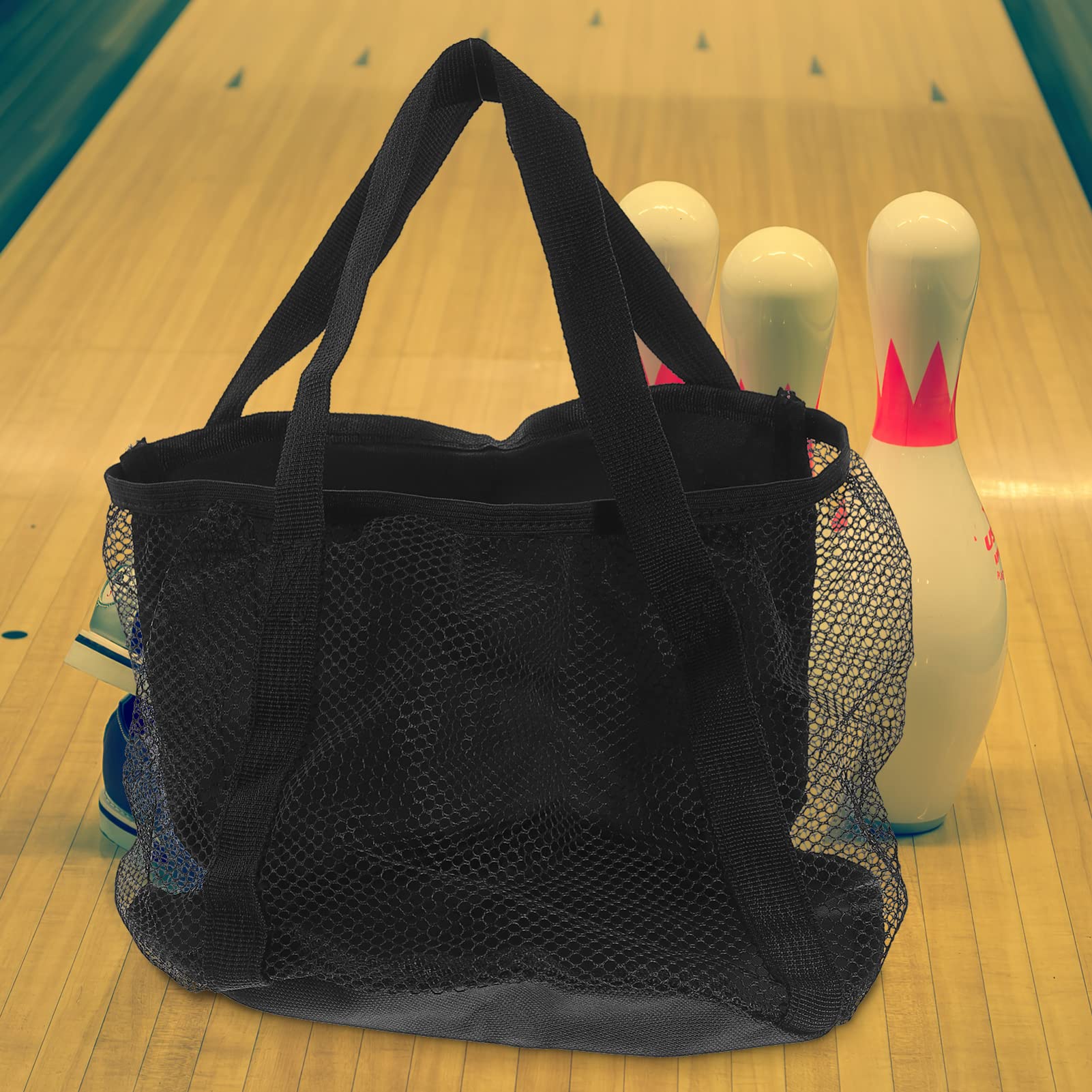 ABOOFAN 2piezas Bolsa De Bolos Práctica y Transpirable para Gimnasios y Actividades Al Aire Soporta Múltiples Tipos De Deportivas